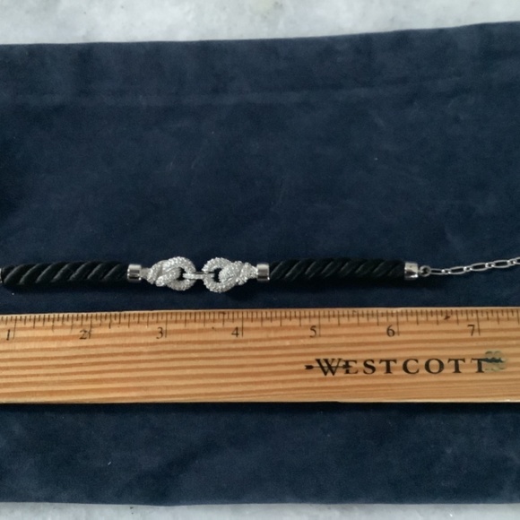 Swarovski double knot cable bracelet, 6.5 inch with 1 inch extender - Picture 3 of 3